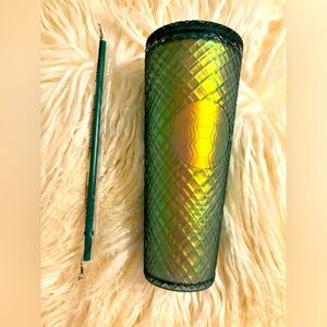Starbucks cup green irridescence